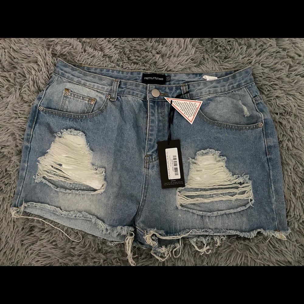 Plus size jean shorts